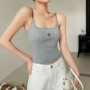 一体式夏季外穿字母小背心