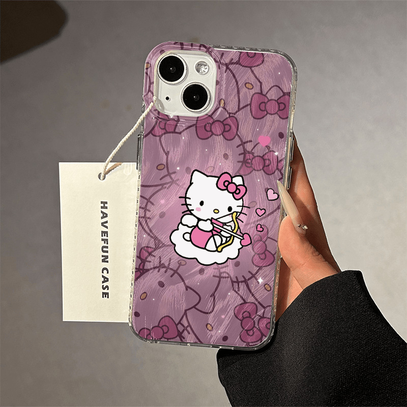 Luminous Cupid Kt Suitable for Apple 15Promax Mobile Phone Case Iphone14 Hot Model 13 Cute 12 Hard Shell 11