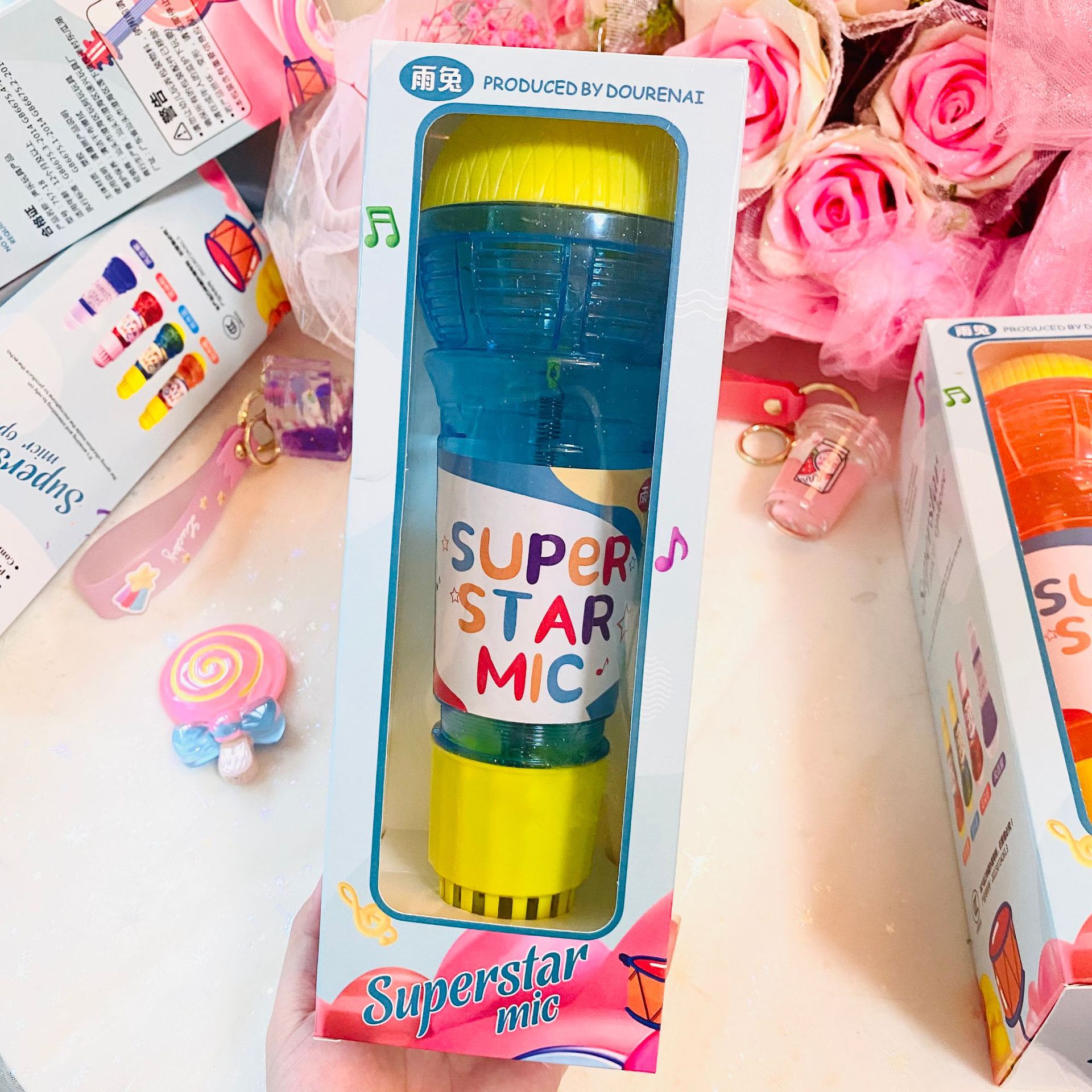 Micrófono de eco para niños micrófono de eco físico los niños aprenden a hablar sin lastimar los oídos anfitrión accesorios de educación temprana