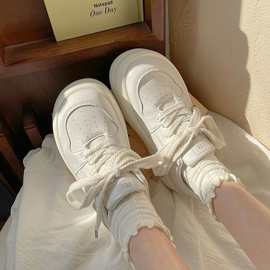 学生奶fufu帆布鞋女2023新款夏小白鞋休闲百搭女鞋透气厚底板鞋子