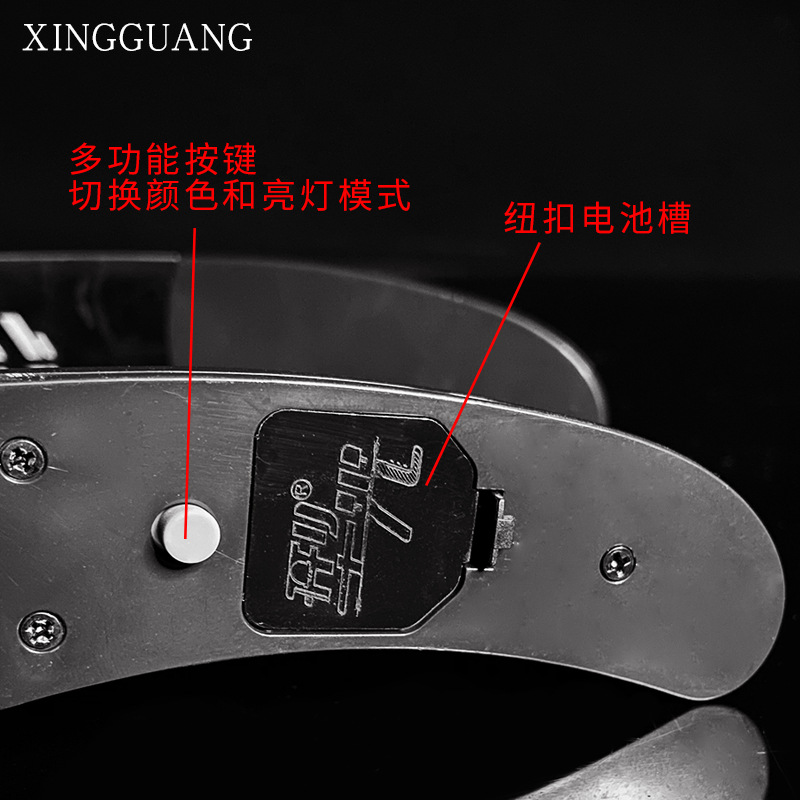 Nuevas gafas luminosas coloridas de acrílico LED de Amazon, gafas de ciencia ficción, fiesta de Navidad, barra de vacaciones