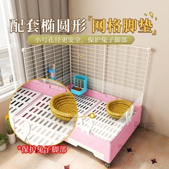 Sprinkling Proof Rabbit Cage Indoor Special Designed Dutch Rabbit House Villa Large Space Luxury Rabbit Cage for Home Use