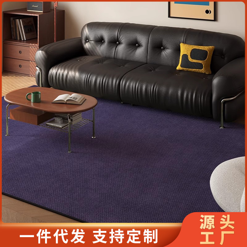 Medieval Style Living Room Carpet, Solid Color, High-End Sofa Coffee Table Rug, Retro Bedroom Bedside Rug, 2026 New Model Floor Mat Medieval Style Living Room Carpet, Solid Color, High-End Sofa Coffee Table Rug, Retro Bedroom Bedside Rug, 2026 New Model Floor Mat