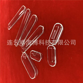耐酸碱 圆底透明石英舟 耐高温 透明 石英玻璃舟