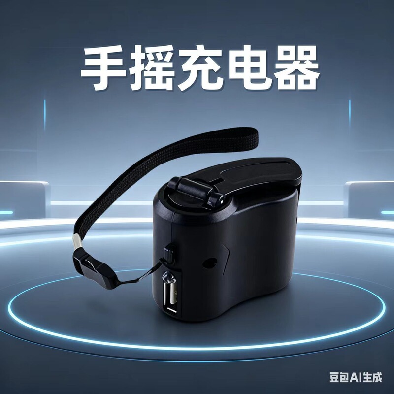 Cross-Border Factory Hand-Cranked USB Generator Charger Emergency Hand-Cranked Mobile Phone Charger