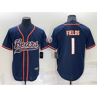 NEW RUGBY BASEBALL UNDERWEAR UNDERWEAR Bears 1#FIELOS 34#PAYTON UNDERWEAR EMBROIDERED Jersey