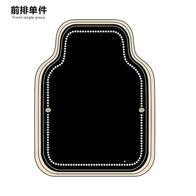 Avtomobil döşəmə paspasları Car Driving Foot Pads, Manufacturers - ink-base-solid-color-front-row-single-piece-foot-pads