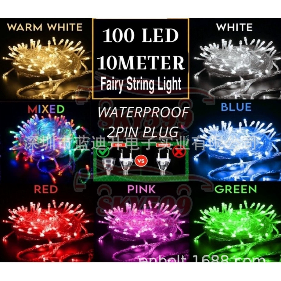 Наружные водонепроницаемые солнечные светодиодные маленькие красочные огни, мигающие гирлянды, звездное небо, подвесные светильники для двора, атмосферные декоративные светильники