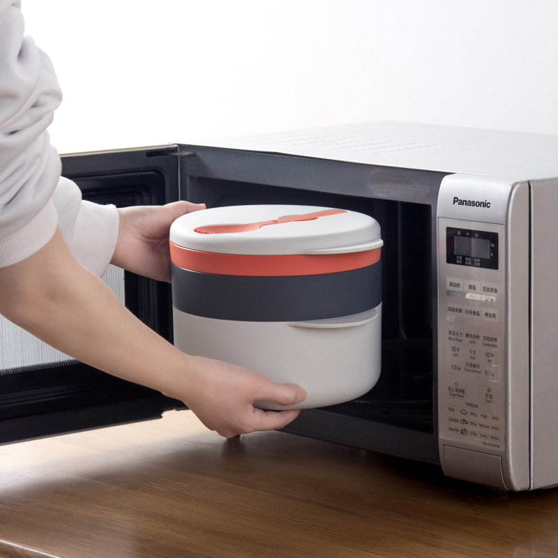 新品微波炉多功能蒸菜容器送勺子五合一蒸笼蒸盘wish亚马逊新款