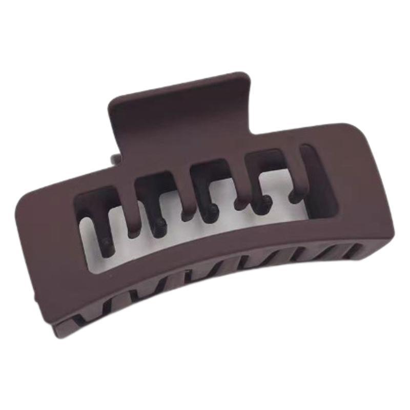 Meilade curry multi-diente cuadrado abrazadera de agarre esmerilado cabello grande cabello de mujer cabello de tiburón abrazadera para el cabello