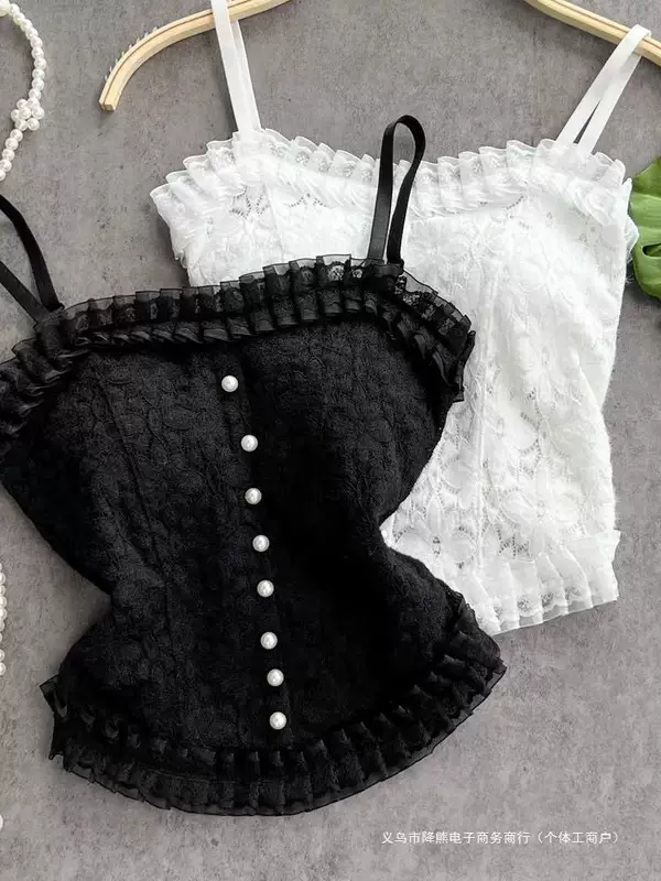 Кружевной топ с чашками, sexy топ без рукавов, трубка, короткая футболка без рукавов, приталенная