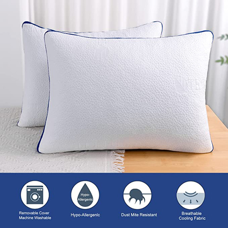 Suministro directo de fábrica núcleo de almohada de Amazon relleno de esponja de memoria rota dormitorio transfronterizo procesamiento de hotel personalizado