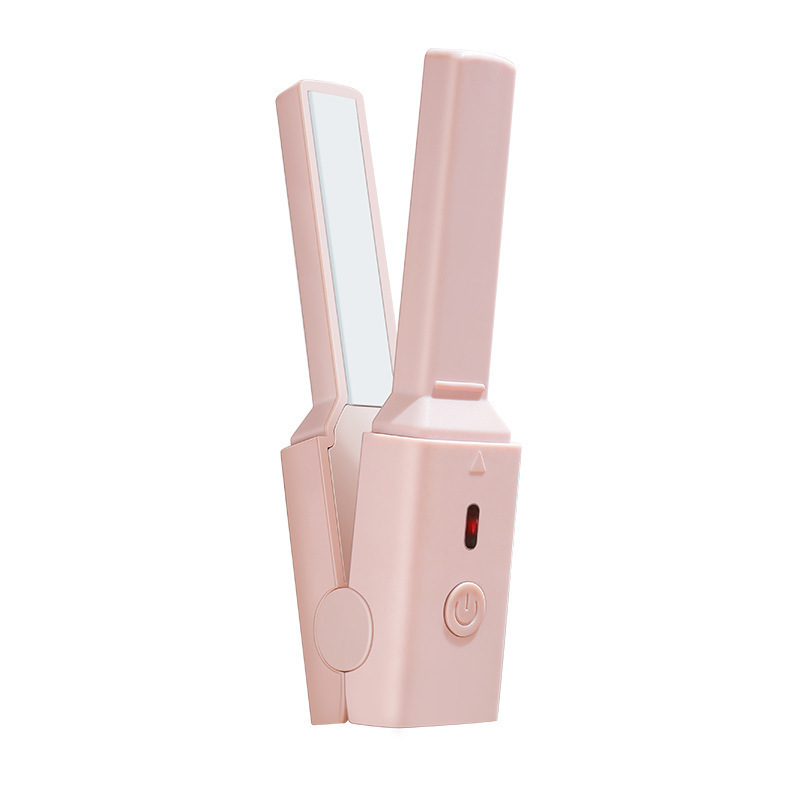 USBプラグインミニストレート直巻両用電気巻き棒口紅小クランプ携帯前髪電気クランプ|undefined