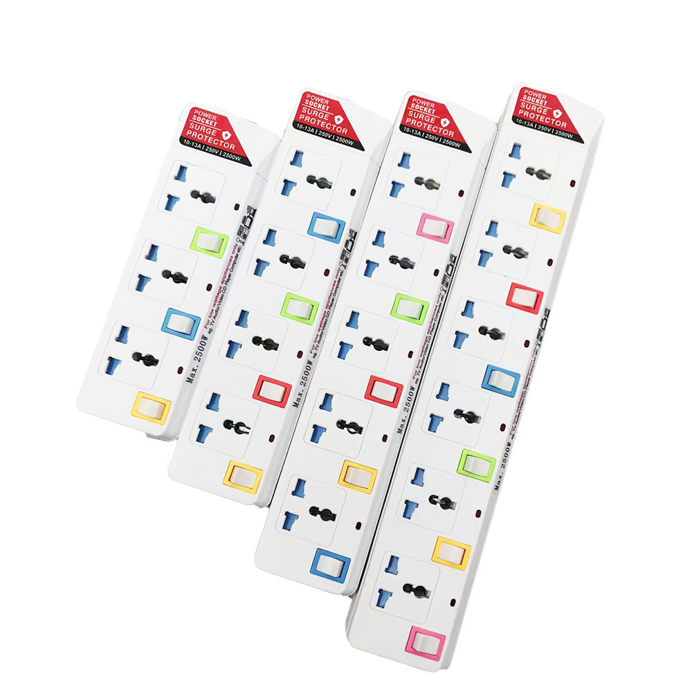 3米欧式英式插排 单位单控多孔位排插 多用插线板 开关插座面板