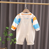 Tide, overall for boys, trousers, children's autumn set, western style, 2021 collection