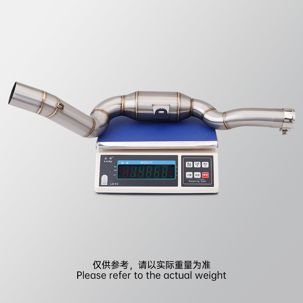 Motorcycle Exhaust Pipe Modification Chasing 500 Racing 550S Stainless Steel Middle Section R77 Carbon Fiber Tail Section Muffler