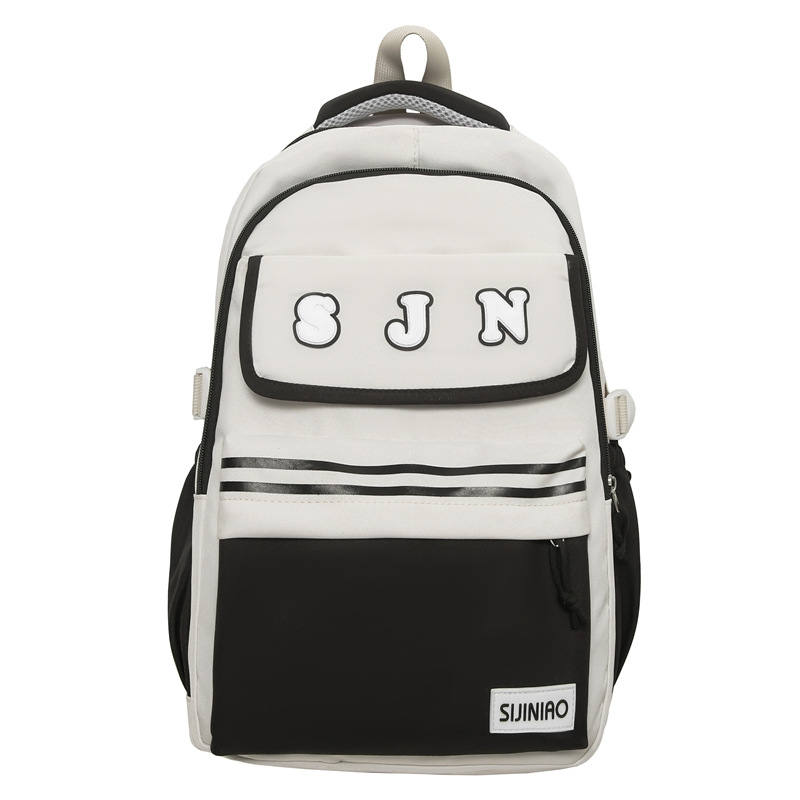 Nueva mochila escolar de gran capacidad, mochila de moda para estudiantes de secundaria coreana, mochila de pareja de estudiantes universitarios de estilo universitario de todo fósforo