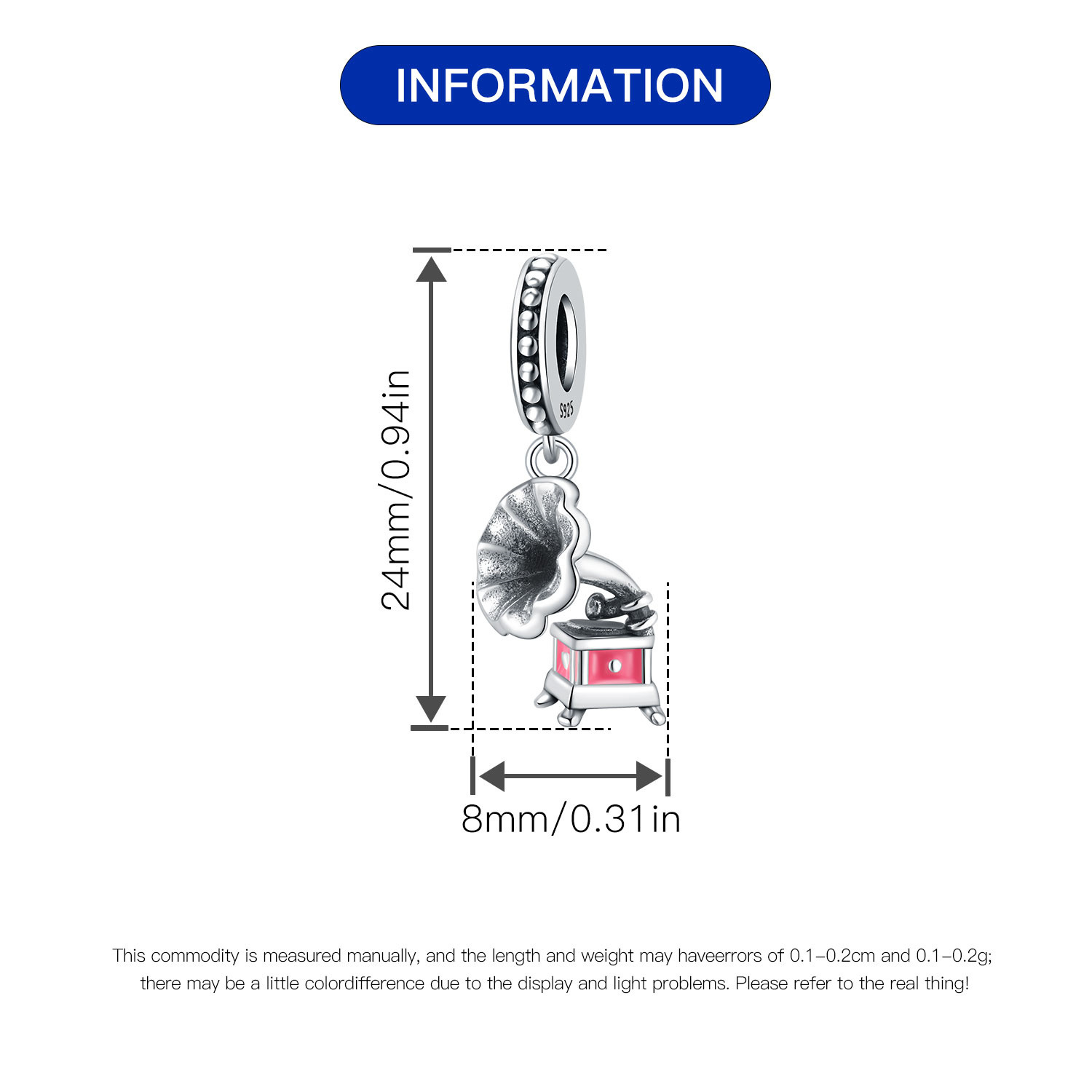 1 Piece 925 Sterling Silver Heart Shape Basketball Anchor Pendant display picture 34