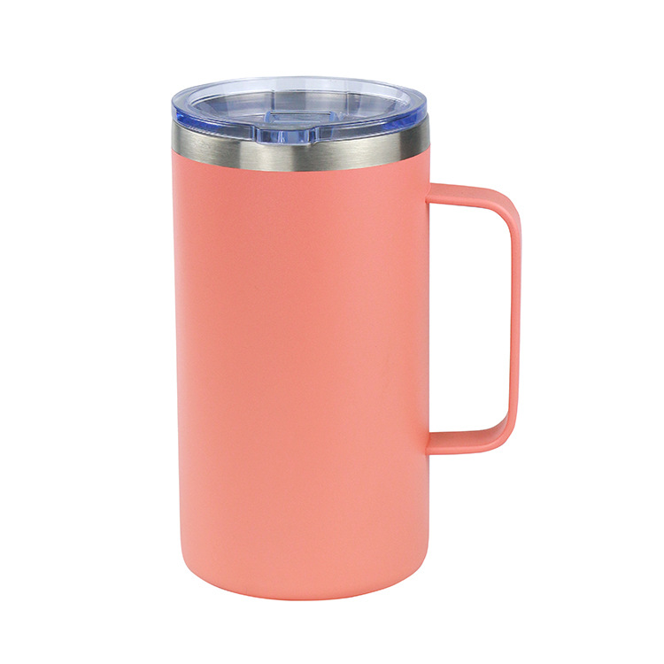 24oz mango taza de acero inoxidable doble taza de taza de automóvil taza de café taza de vacío taza de calor ventas transfronterizas