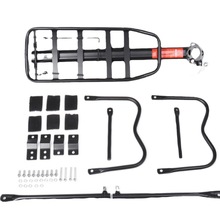 山地车可载人货架 自行车后货架碟刹v刹衣架铝合金快拆后衣架批发