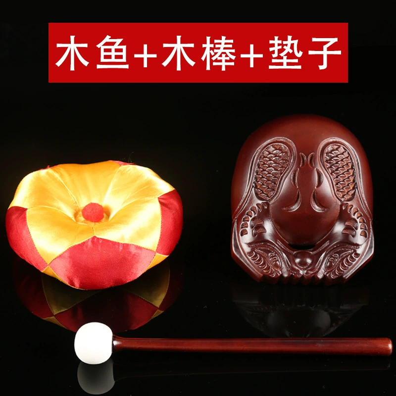 Сохраните Solid Wood Temple Fish для чтения Сутр - ручная резьба из тика