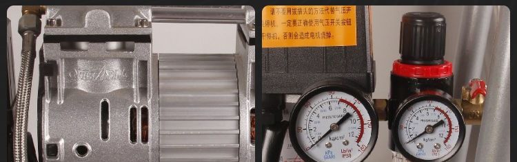 Air Compressor, Small Air Pump, Air Compressor for Woodworking, Paint Spray Pump, Silent Oil-Free Air Compressor