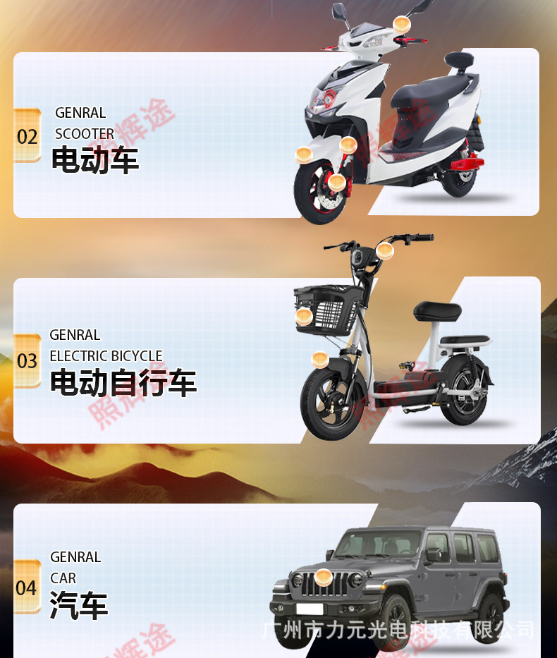 Motorcycle Led Spotlight Car Electric Vehicle Headlight Modification Lens Strong Light Paving External Super Bright Auxiliary Light
