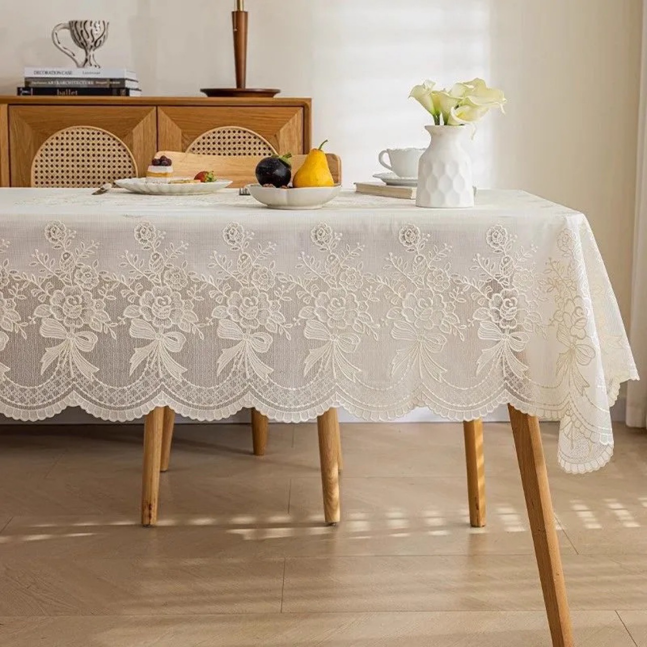 137*180cm High-End Tablecloth Rectangular Tablecloth No-Wash Waterproof Dining Table Anti-Scalding Pvc Household Tablecloth