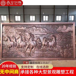 铺面铸铜牌匾仿古墙壁中式金属锻铜浮雕竖匾室内外铜雕工艺装饰品