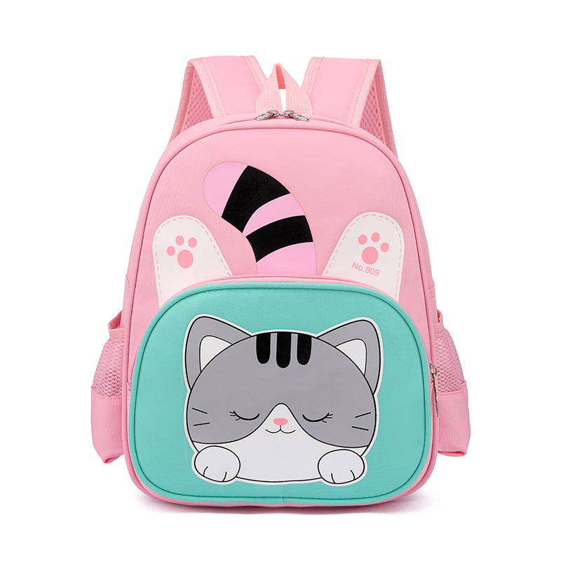 Caricatura tigre mochila infantil jardín de infantes bebé lindas mochila transpirable 3 años 5 años mochila para niños