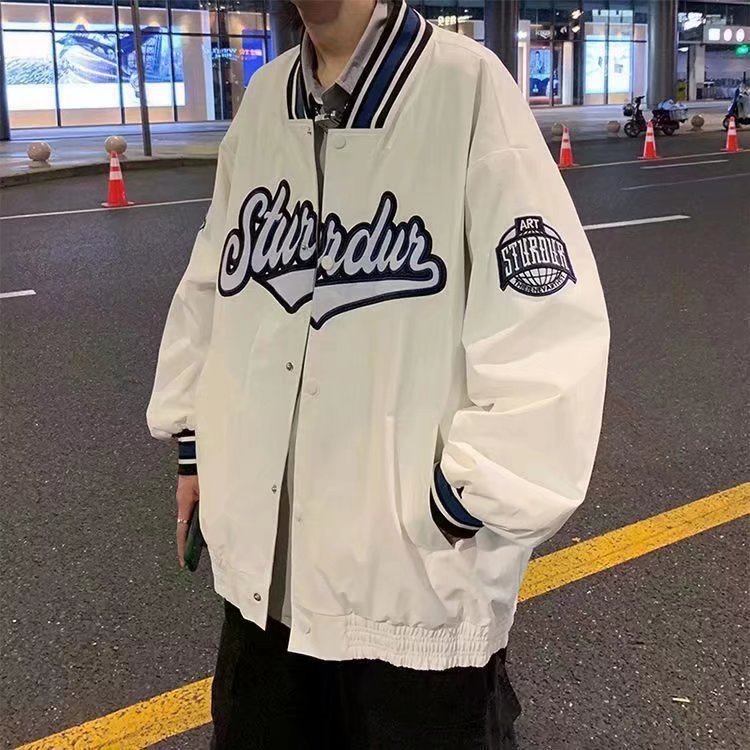 Couples Wear Autumn Jacket Ins Super Hot Korean Casual Jacket Tide Brand Harajuku Style Loose Baseball Uniform Male 2021