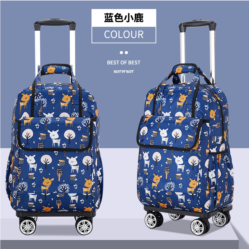 Rueda universal trolley mochila plegable ligero trolley bolsa de viaje de larga y corta distancia bolsa impermeable bolsa de embarque al por mayor
