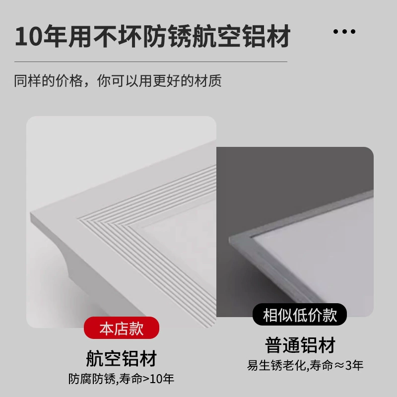 LED встроенные потолочные светильники для ванной, световая панель для вытяжки