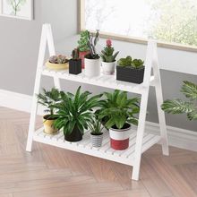 折叠木质花架阳台多肉实木花架子多层室内客厅落地式植物花盆架