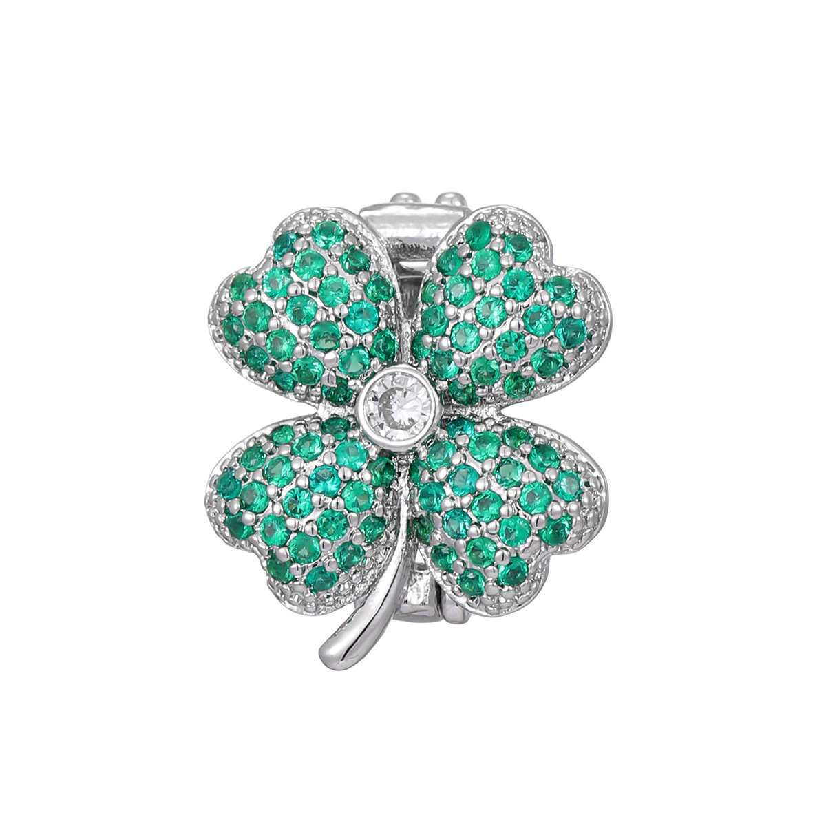 5g Weight Jewelry Accessories Jewelry Making Type Accessories Classification 1 Piece Quantity Copper Material Four Leaf Clover, Rainbow, Bow Knot Pattern All Seasons Season Plating Design Shiny Style 1 Piece Copper Four Leaf Clover Rainbow Bow Knot Jewelry Accessories 16
