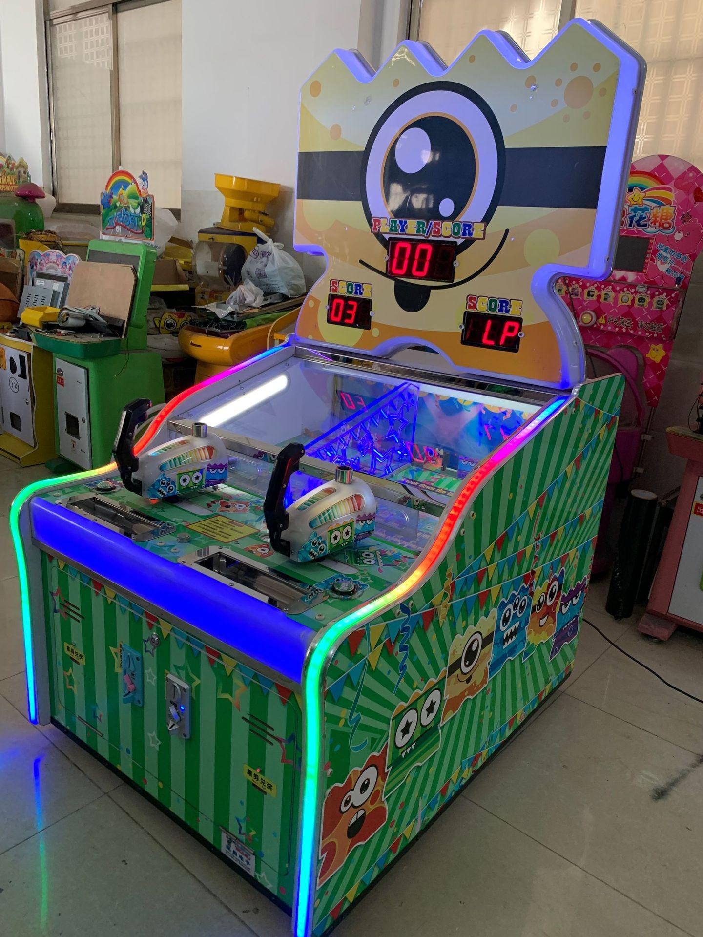 Parent-child double cannon machine