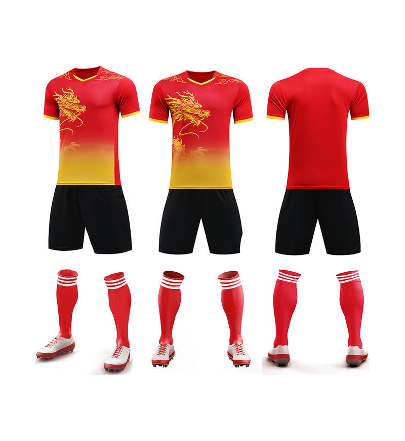 Trajes de fútbol trajes de entrenamiento con patrón de dragón mangas cortas 2025 nuevos trajes deportivos de carreras de barcos dragones