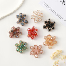 新款彩色水晶花串珠 diy手工鞋帽服装饰品配件 镶珠发饰服饰配饰