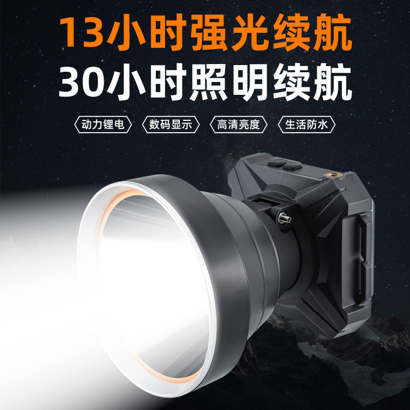 Strong Light Led Headlight, Ultra-Long Battery Life Miner's Lamp, Rechargeable Ultra-Bright Head-Mounted Flashlight, Long-Range Laser Cannon, Night Fishing Headlight Strong Light Led Headlight, Ultra-Long Battery Life Miner's Lamp, Rechargeable Ultra-Bright Head-Mounted Flashlight, Long-Range Laser Cannon, Night Fishing Headlight