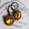 Retro accessory, earrings, wholesale, European style, suitable for import, moonstone