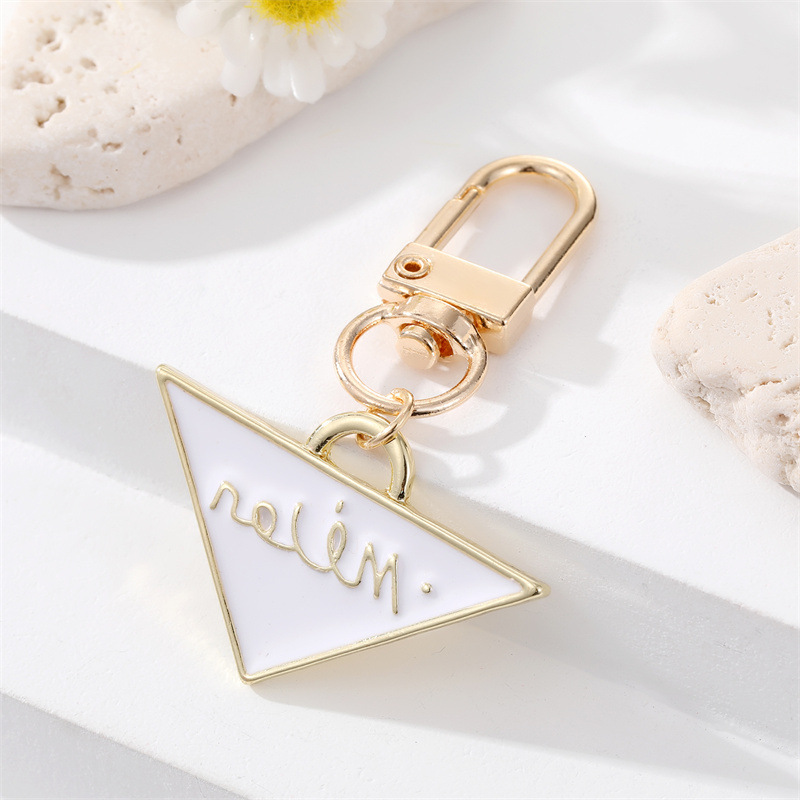 White, Blue, Black Color Drill Alloy Sunflower Lightning Cross Blue Eyes Keychain