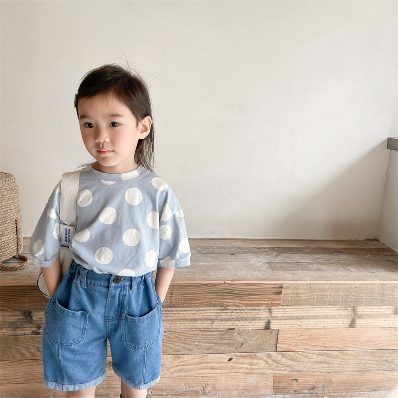 Title 5, Camiseta infantil de manga curta em algodão e c...