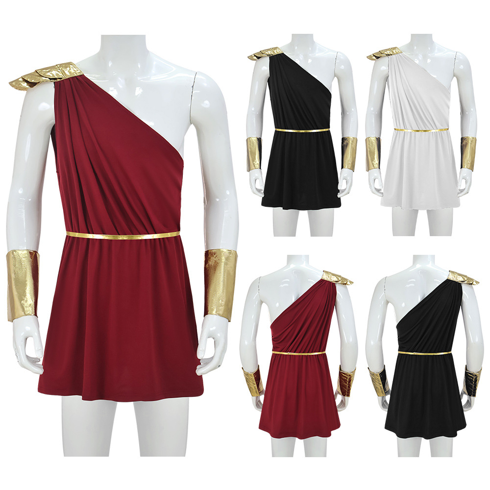 Men's Ancient Greek Gladiator King Roman Pharaoh Cosplay Costume Knight Warrior Cosplay Set