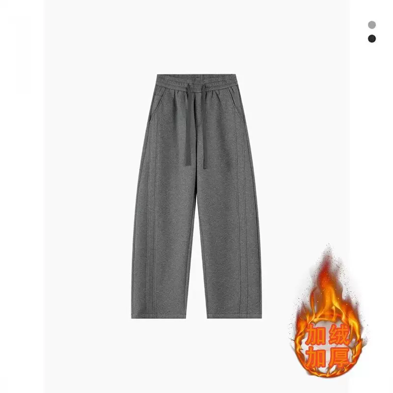 美式复古时尚秋季新品男士直筒休闲裤潮流百搭休闲运动简约休闲裤