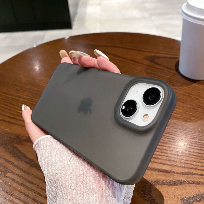 超薄氷霧iphone16 promaxフロスト携帯電話ソフトケース適用リンゴ15/14/13大穴保護カバー|undefined