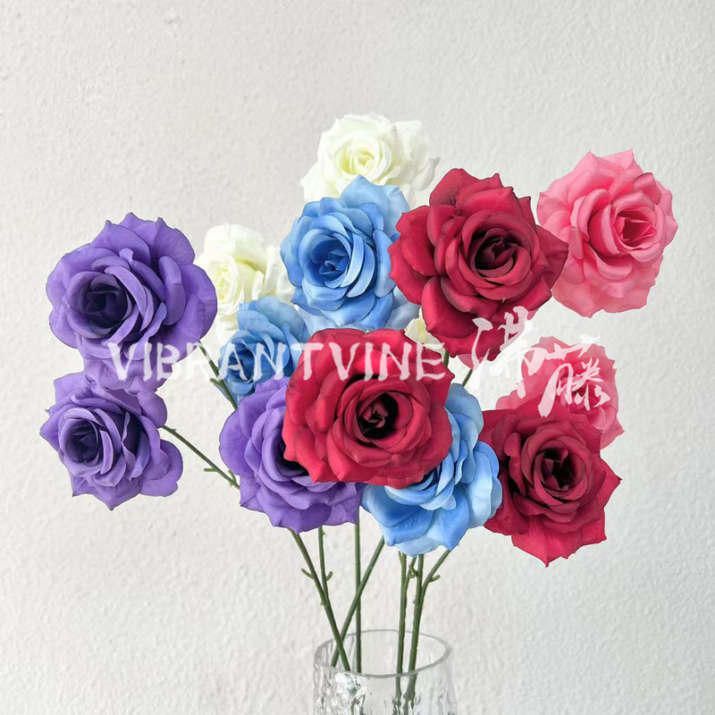 Simulation of 3 Stars and Moon Roses Wedding Decoration Fake Flowers Hotel Banquet Scene Layout Foreign Trade Home Flower Arrangement Simulation of 3 Stars and Moon Roses Wedding Decoration Fake Flowers Hotel Banquet Scene Layout Foreign Trade Home Flower Arrangement