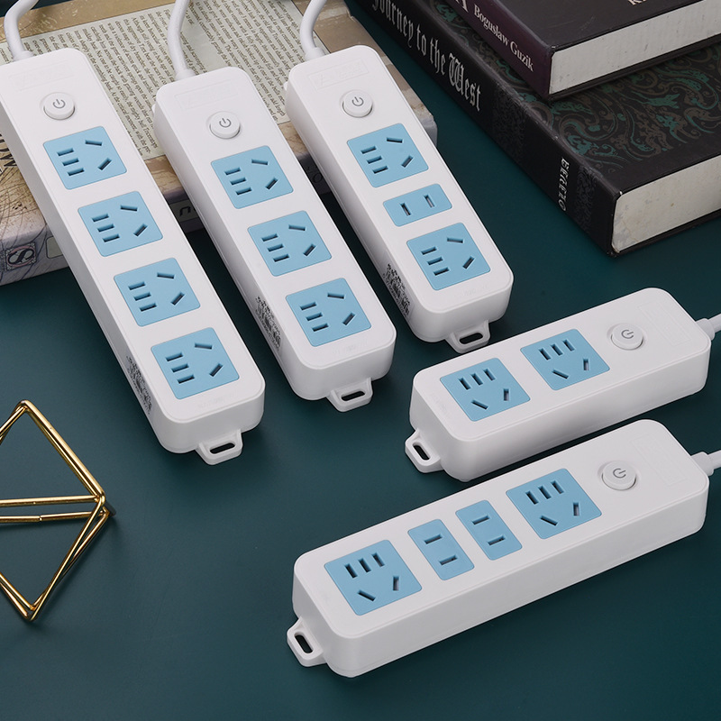 Multi-functional socket panel multi-hole board with long-line plug-in household student dormitory multi-purpose plug-in factory wholesale