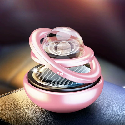 rotating car perfume aluminum: Perfplant seat - pink-saturn-fragrant-1-pack-2-pieces-random