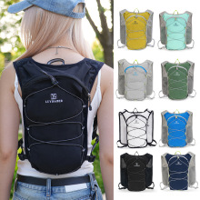 跨境户外骑行背包双肩跑步徒步马甲包运动健身越野包水袋登山背包