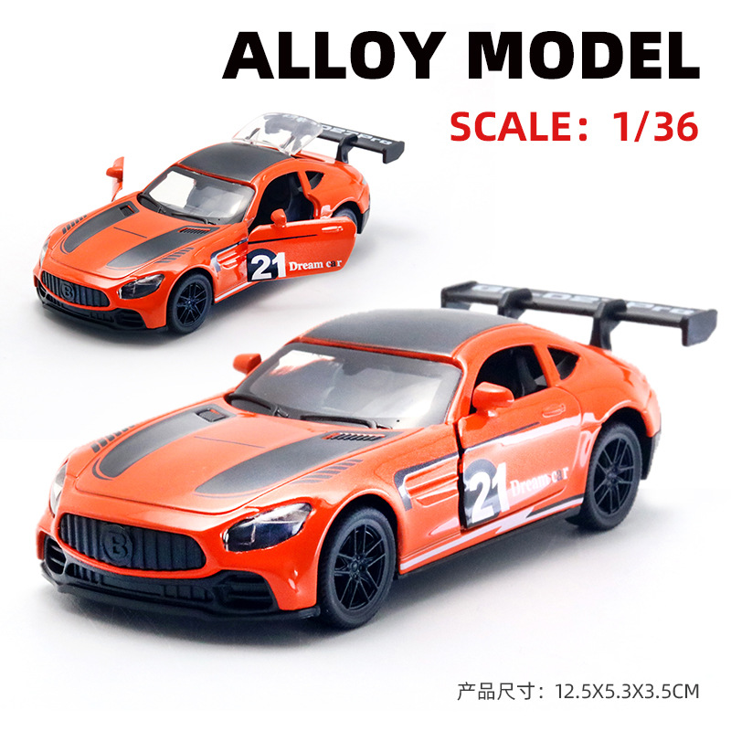 Juguetes de aleación de alta calidad para niños versión de pista modelo de coche deportivo 1: 36 bolsa de coche de puerta abierta
